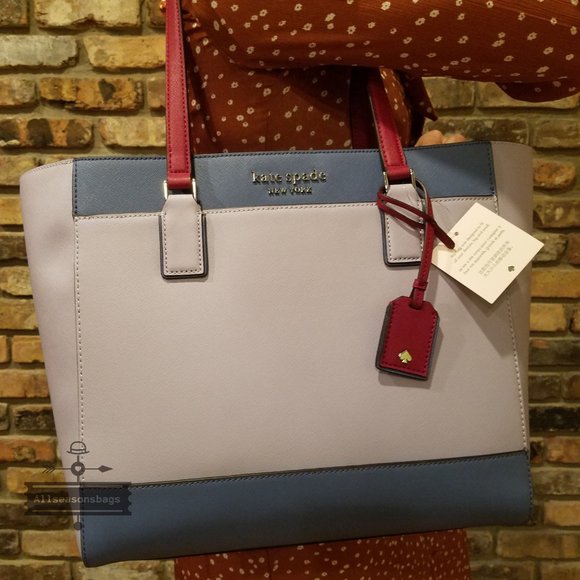 NWT Kate Spade Cameron Laptop Tote Large Frozen - Picture 5 of 8